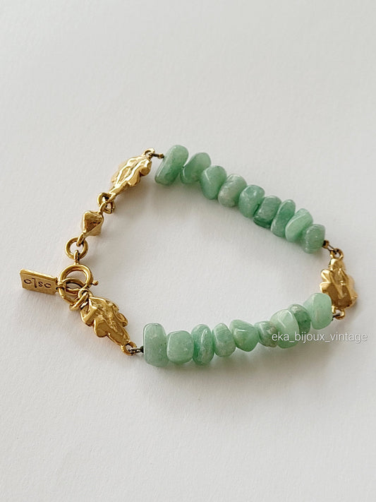 Oslo - Bracelet vintage Aventurine verte