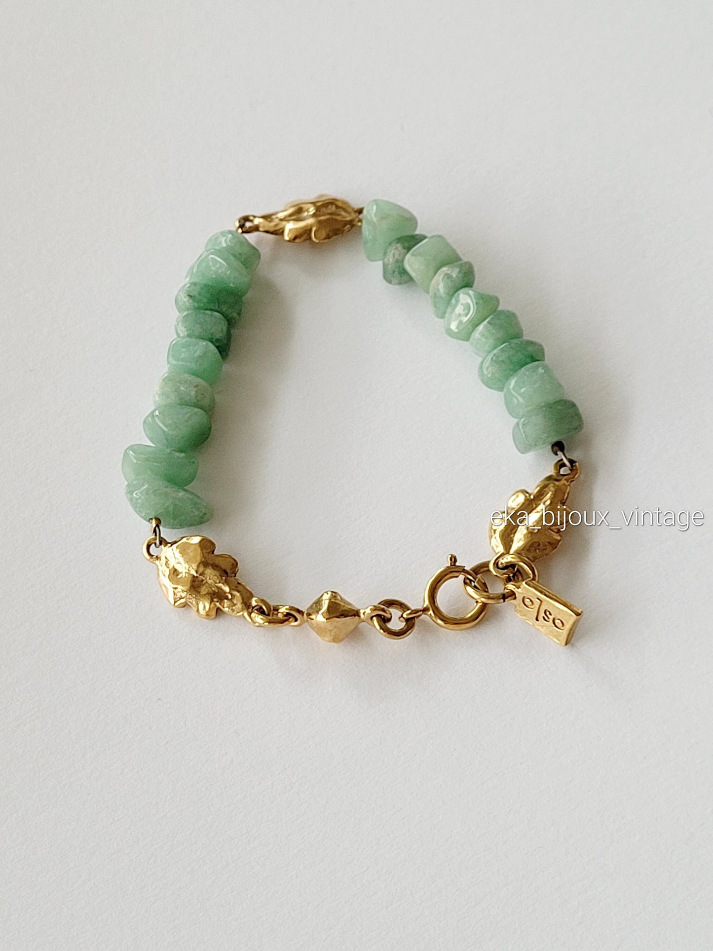 Oslo - Bracelet vintage Aventurine verte