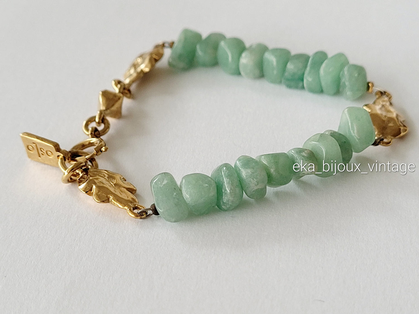 Oslo - Vintage Green Aventurine Bracelet