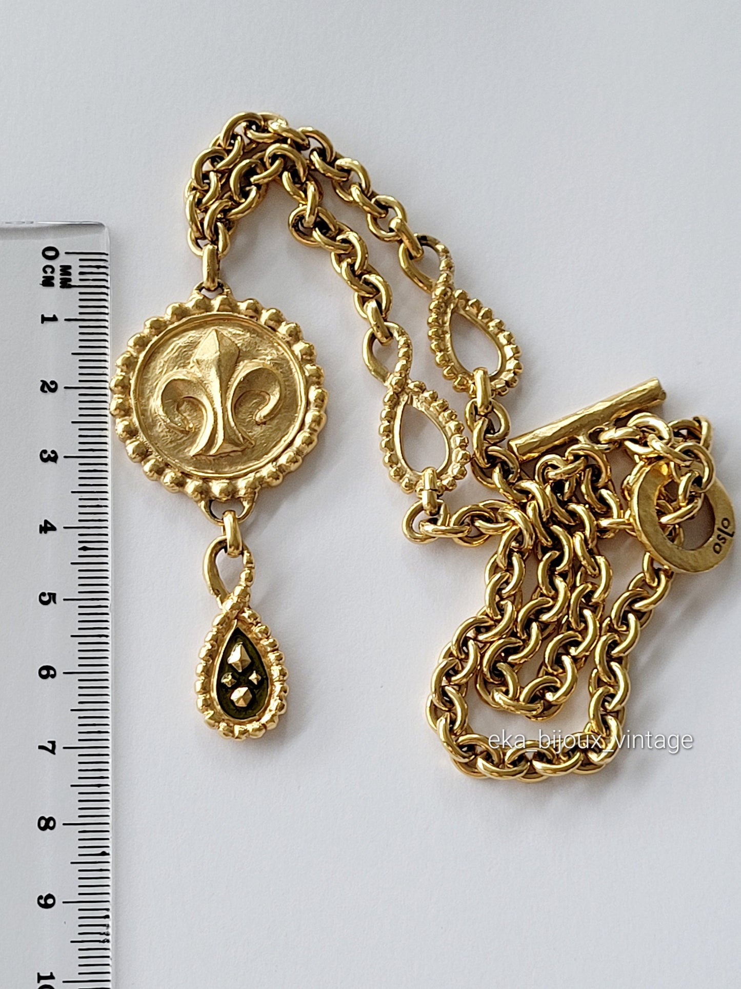 Oslo - Collier vintage - Fleur de Lys