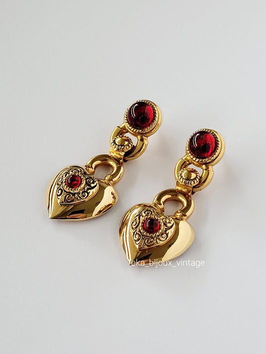 Rossi Paris - Heart dangling earrings