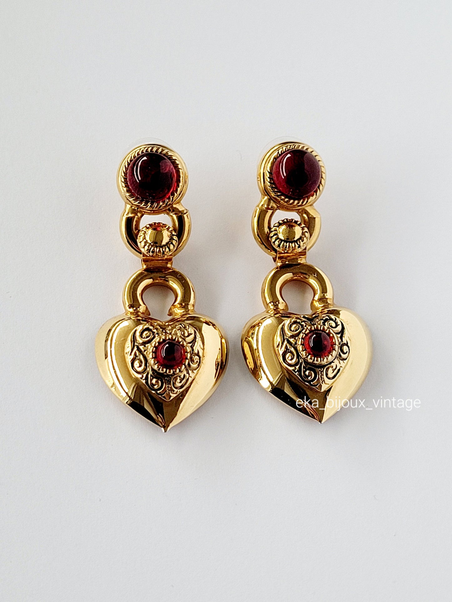 Rossi Paris - Heart dangling earrings