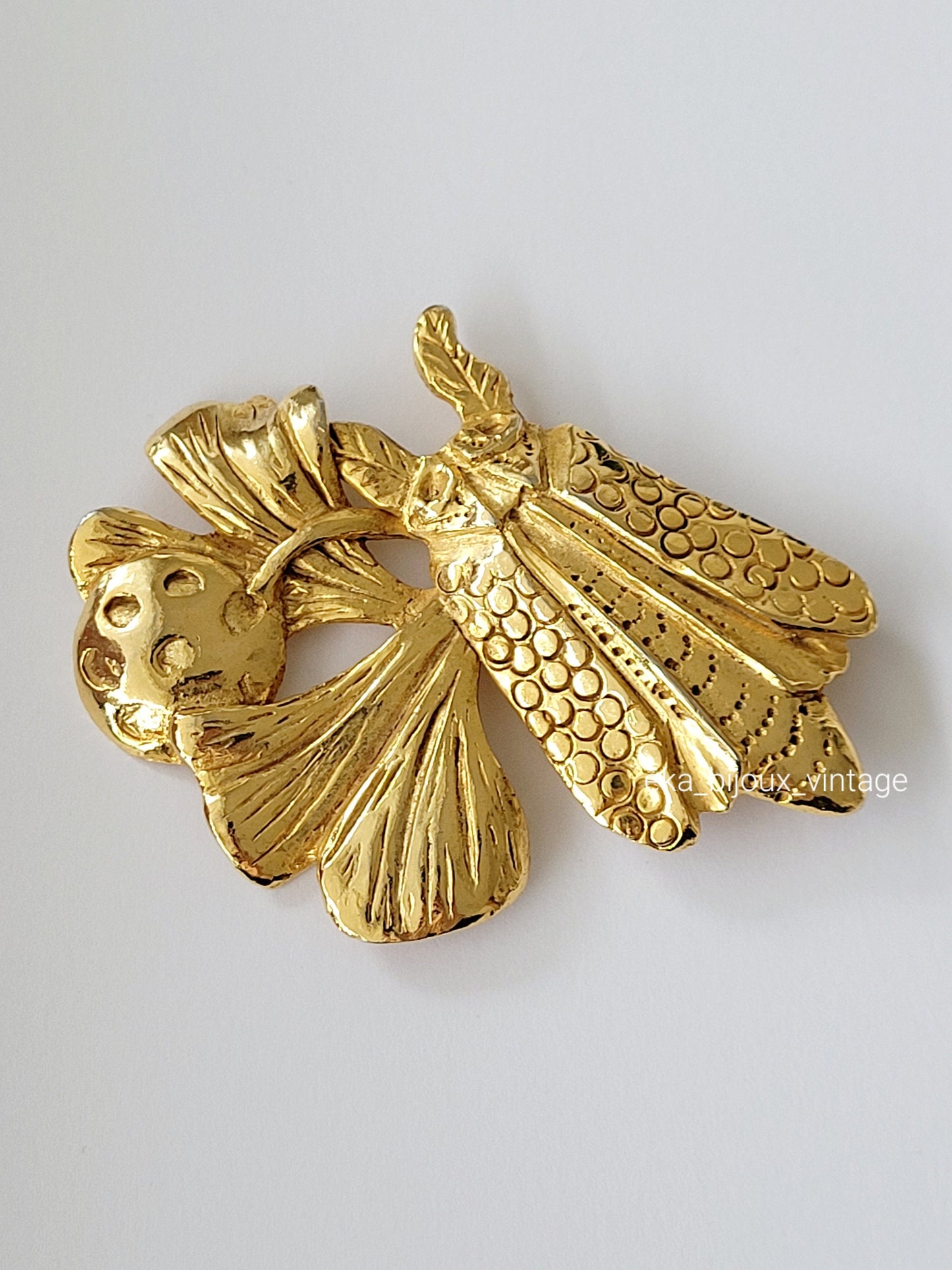 Celine T. Saxe - Grande broche vintage Insecte