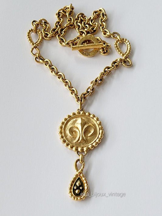 Oslo - Vintage necklace - Fleur de Lys