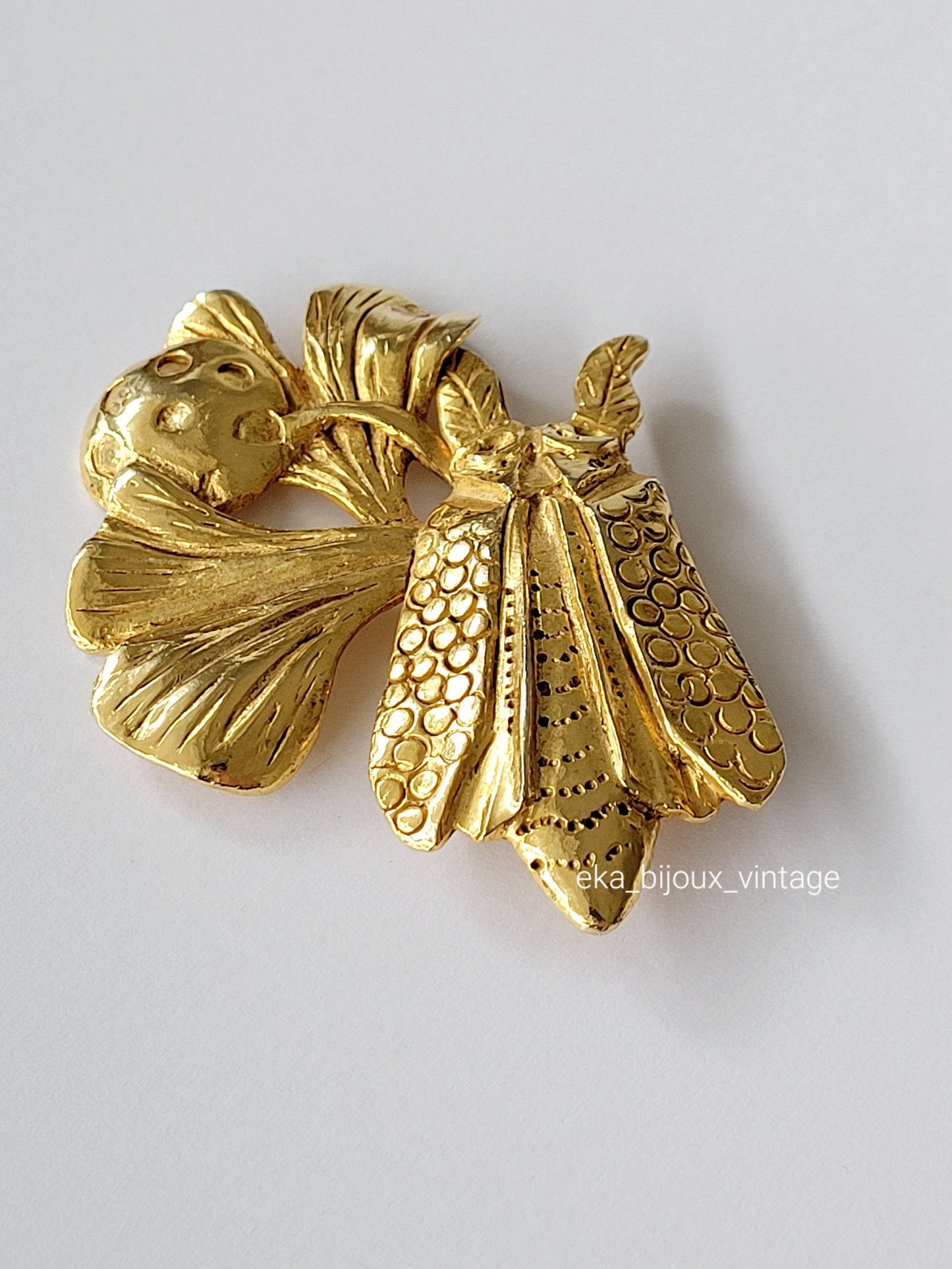 Celine T. Saxe - Grande broche vintage Insecte