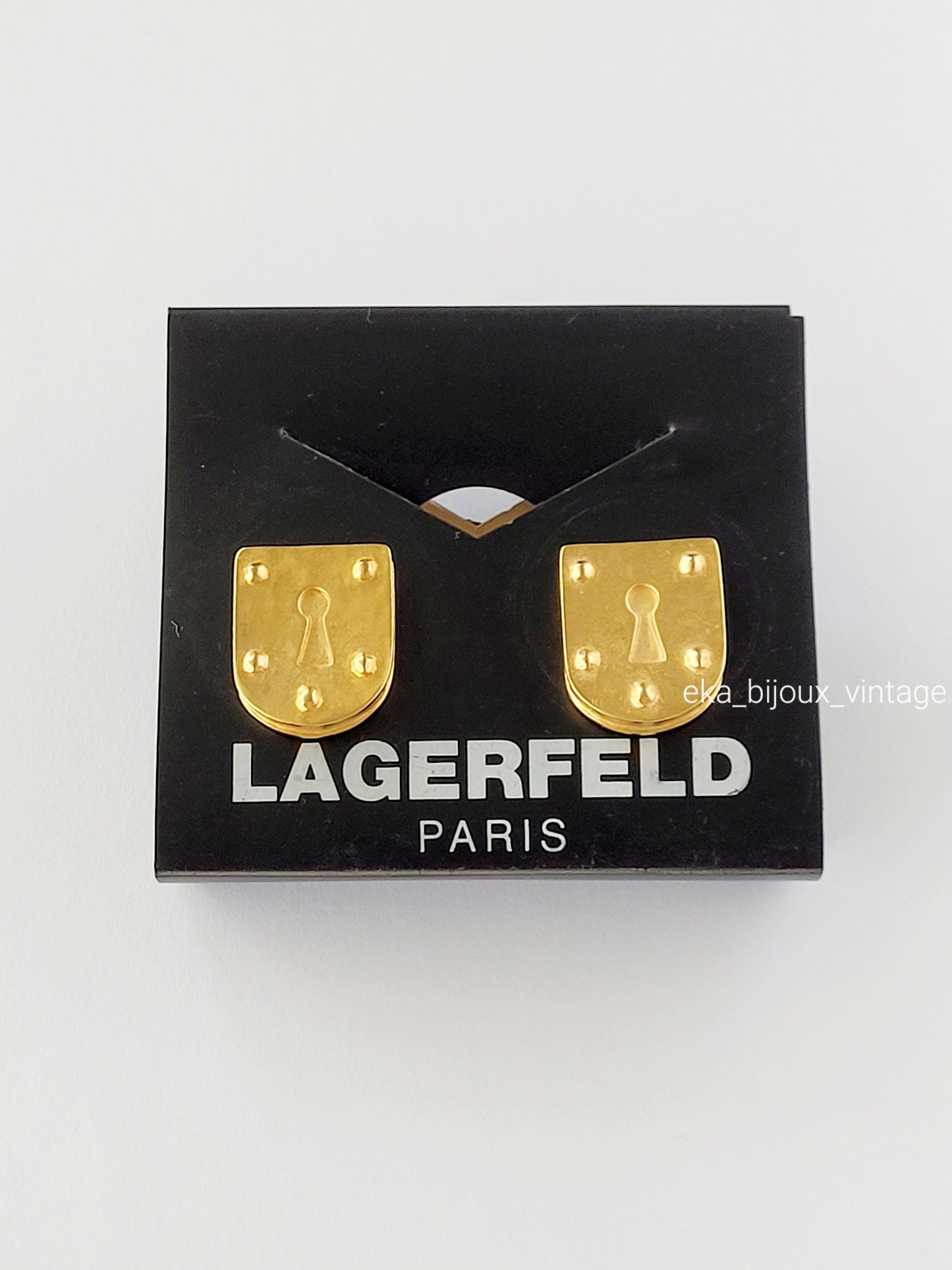 Karl Lagerfeld - Boucles d'oreilles vintage