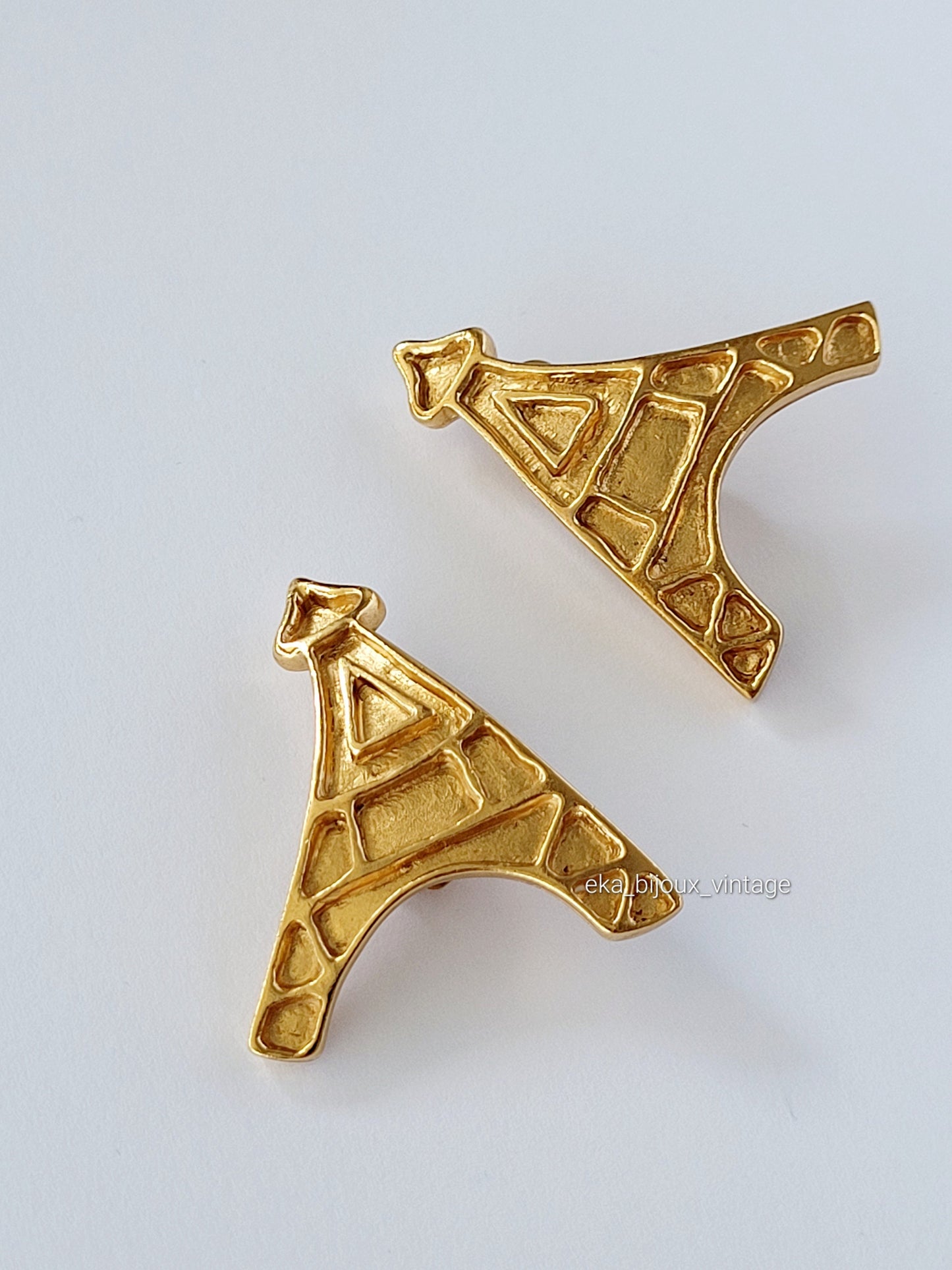 Yves Saint Laurent - Boucles d'oreilles vintage - Tour Eiffel