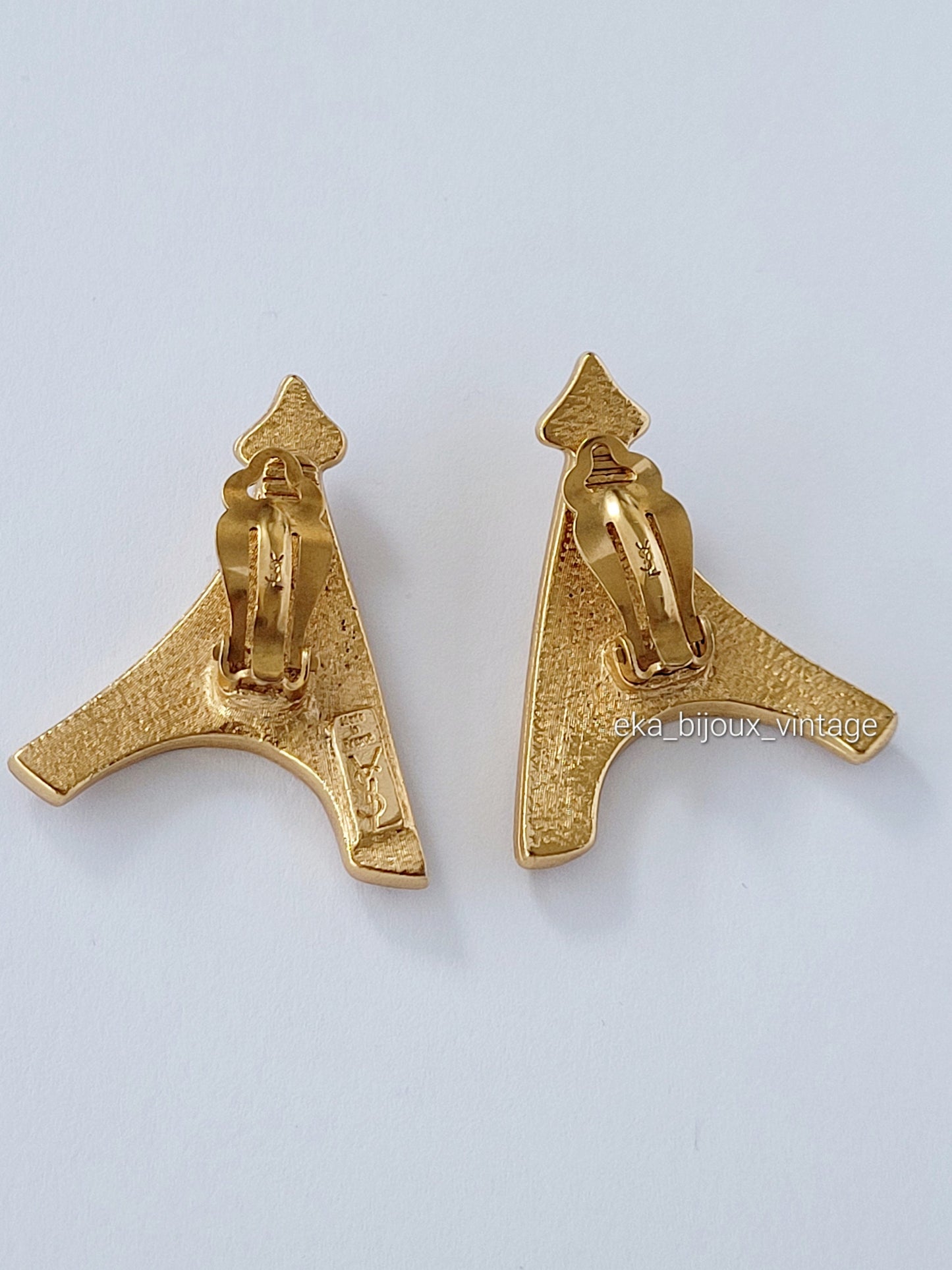 Yves Saint Laurent - Vintage earrings - Eiffel Tower