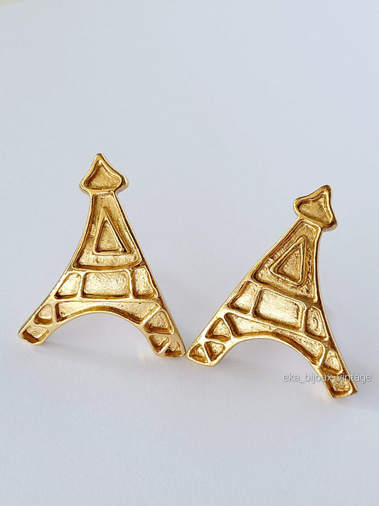 Yves Saint Laurent - Vintage earrings - Eiffel Tower