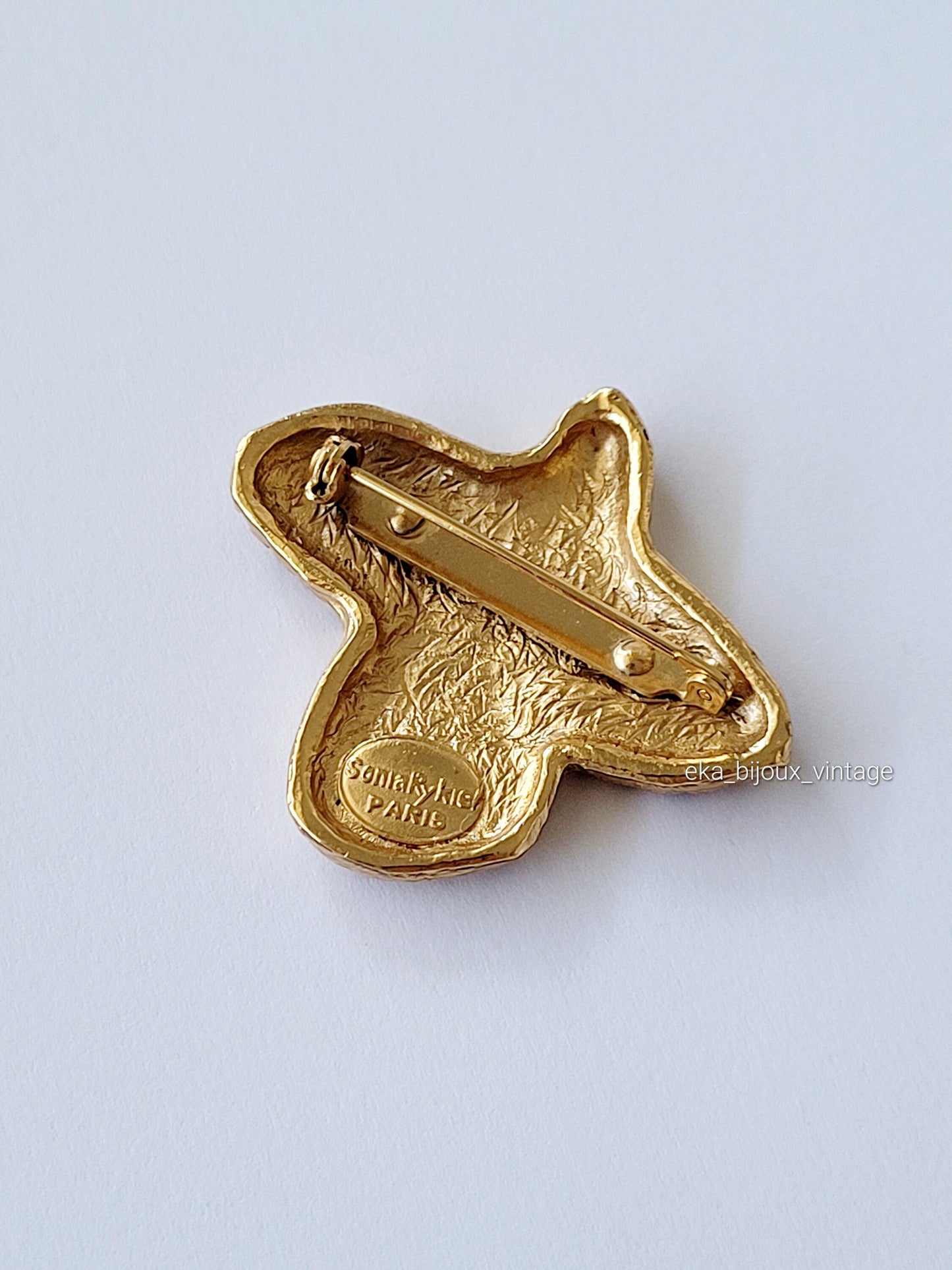 Sonia Rykiel - Broche vintage en forme d'oiseau