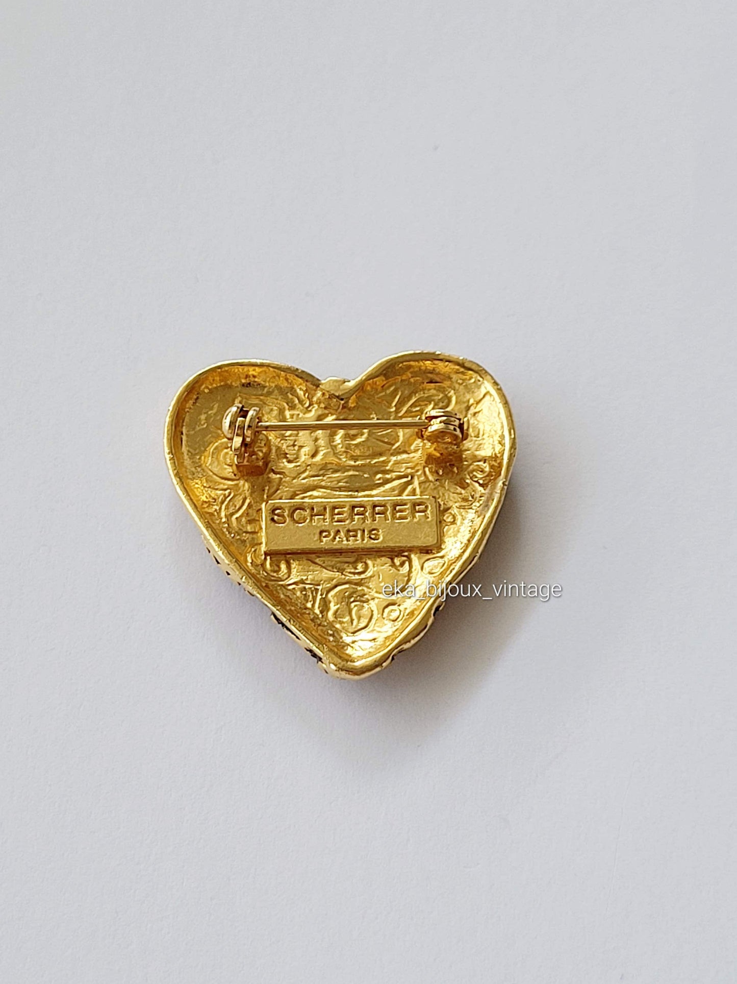 Jean-Louis Scherrer - Vintage Heart Brooch