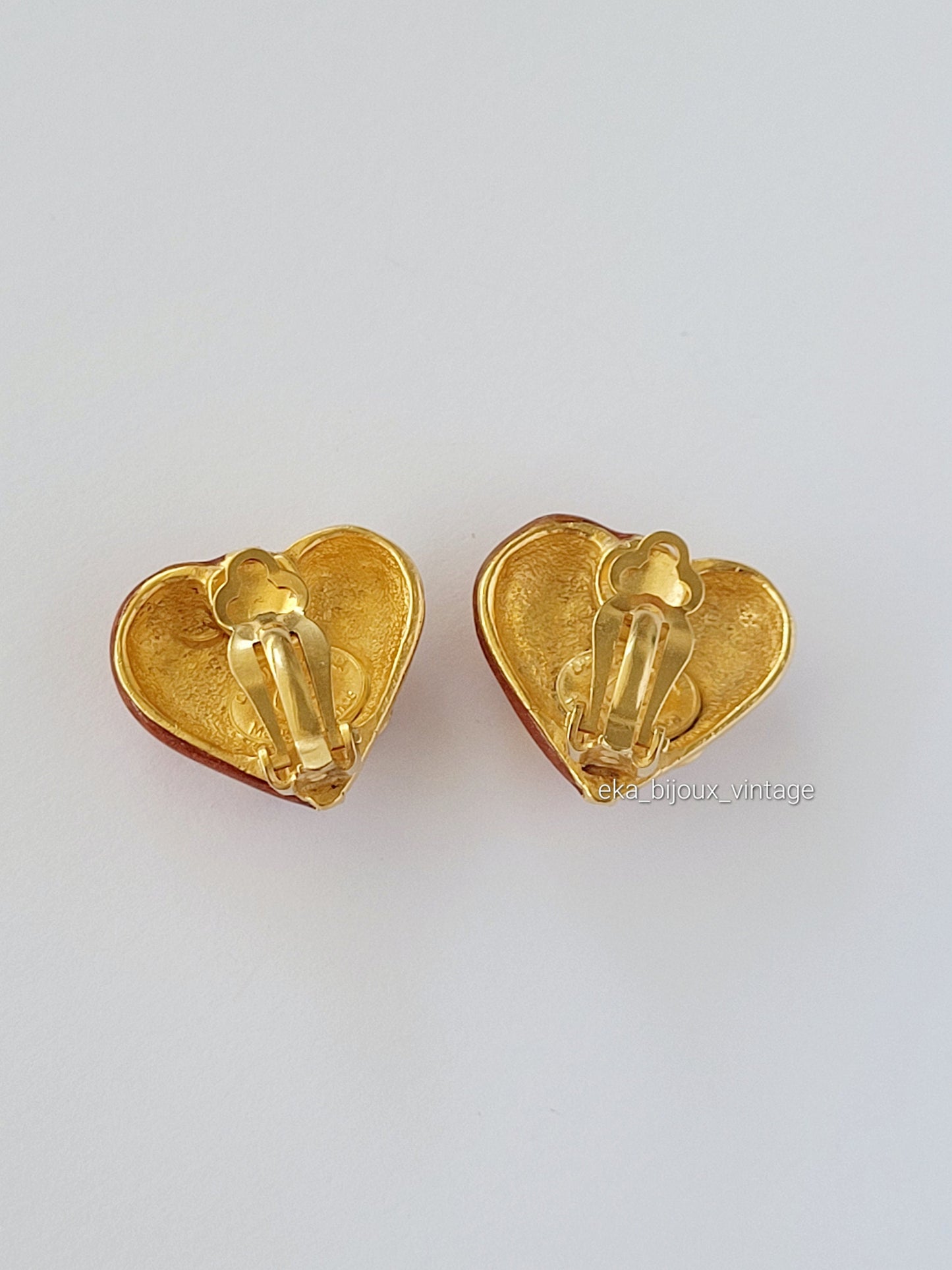 Christian Lacroix - Boucles d'oreilles vintage Cœur CL