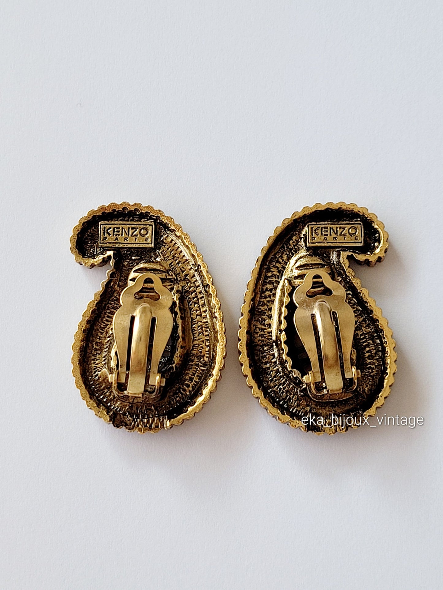 Kenzo - Boucles d'oreilles vintage