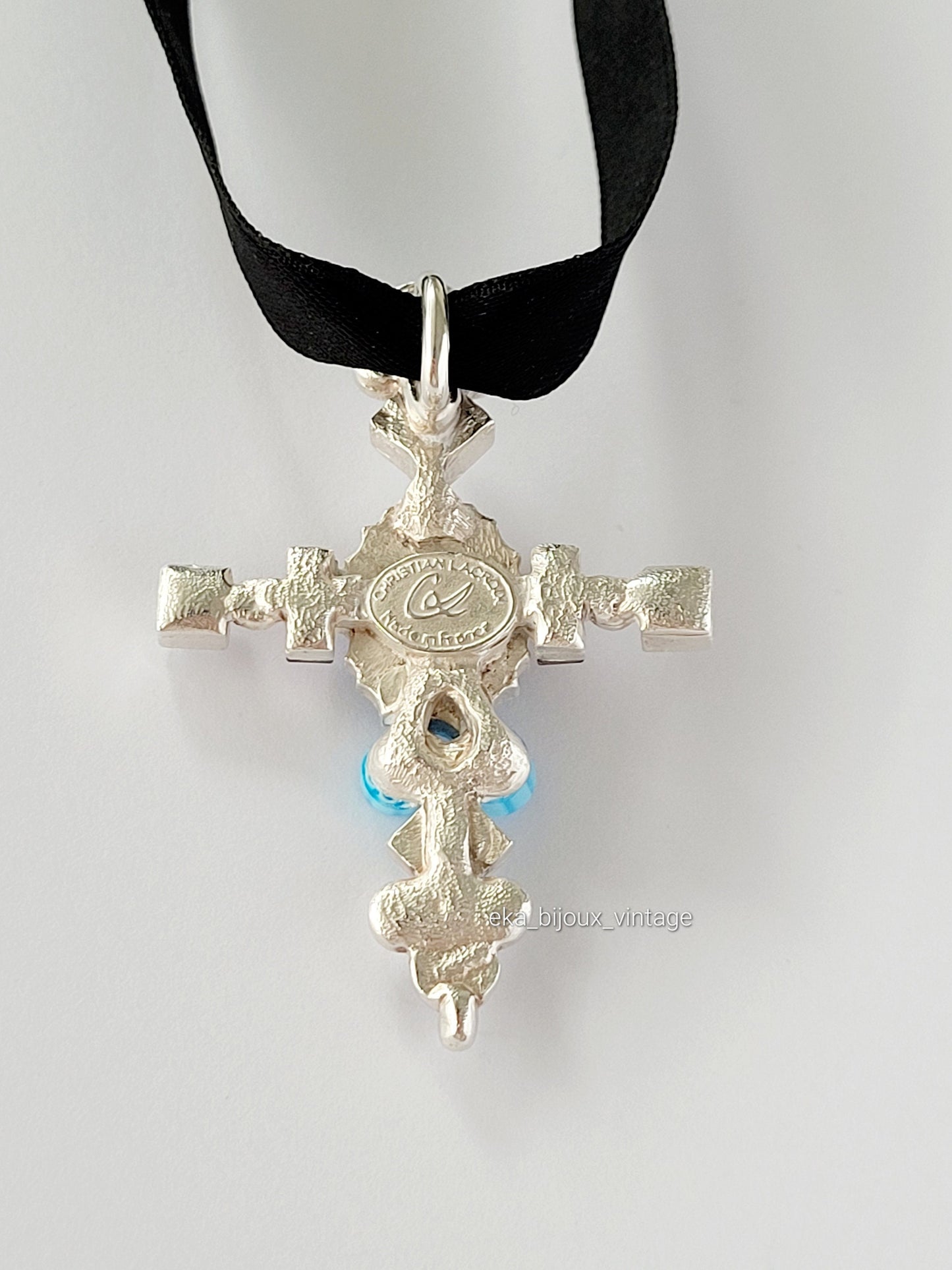 Christian Lacroix - Vintage cross-shaped pendant