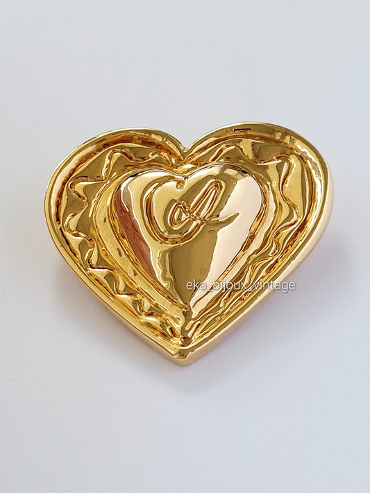 Christian Lacroix - Large vintage heart brooch