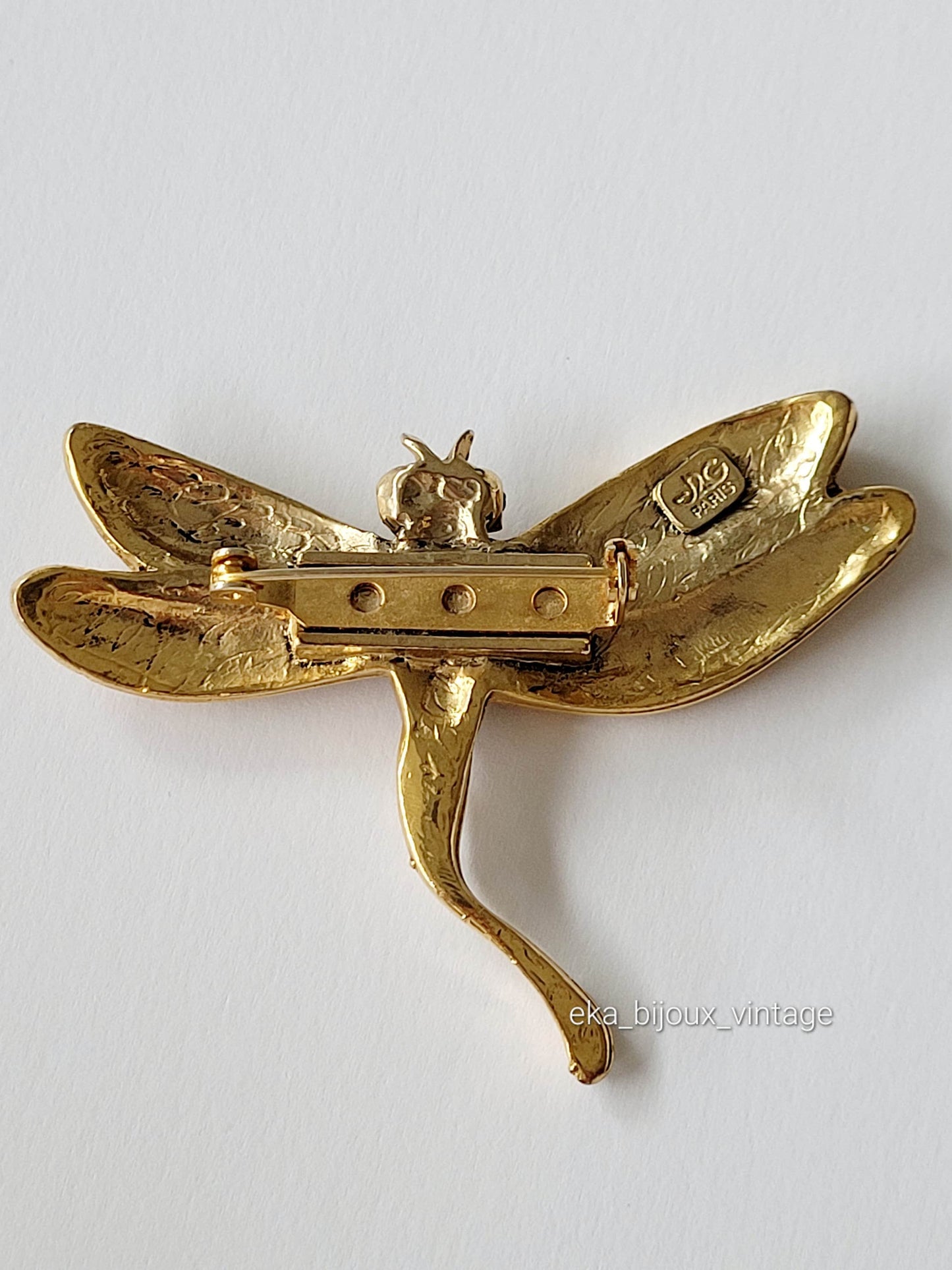 Jacky de G - Broche vintage Libellule