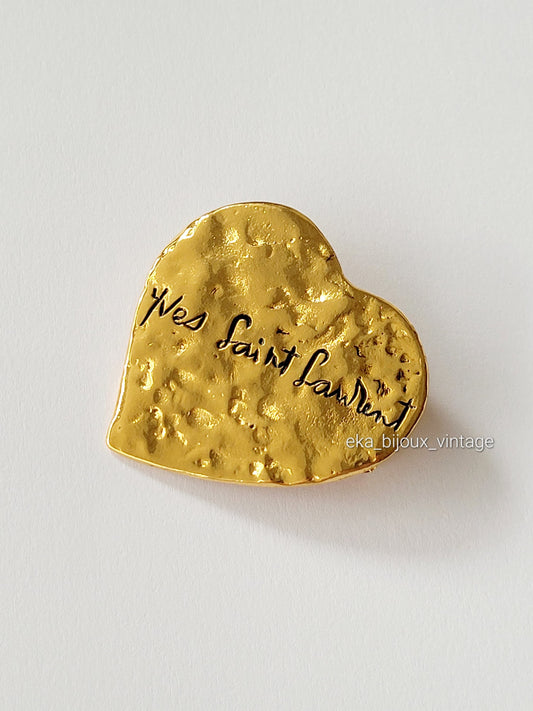 Yves Saint Laurent - Vintage Heart Brooch/Pendant