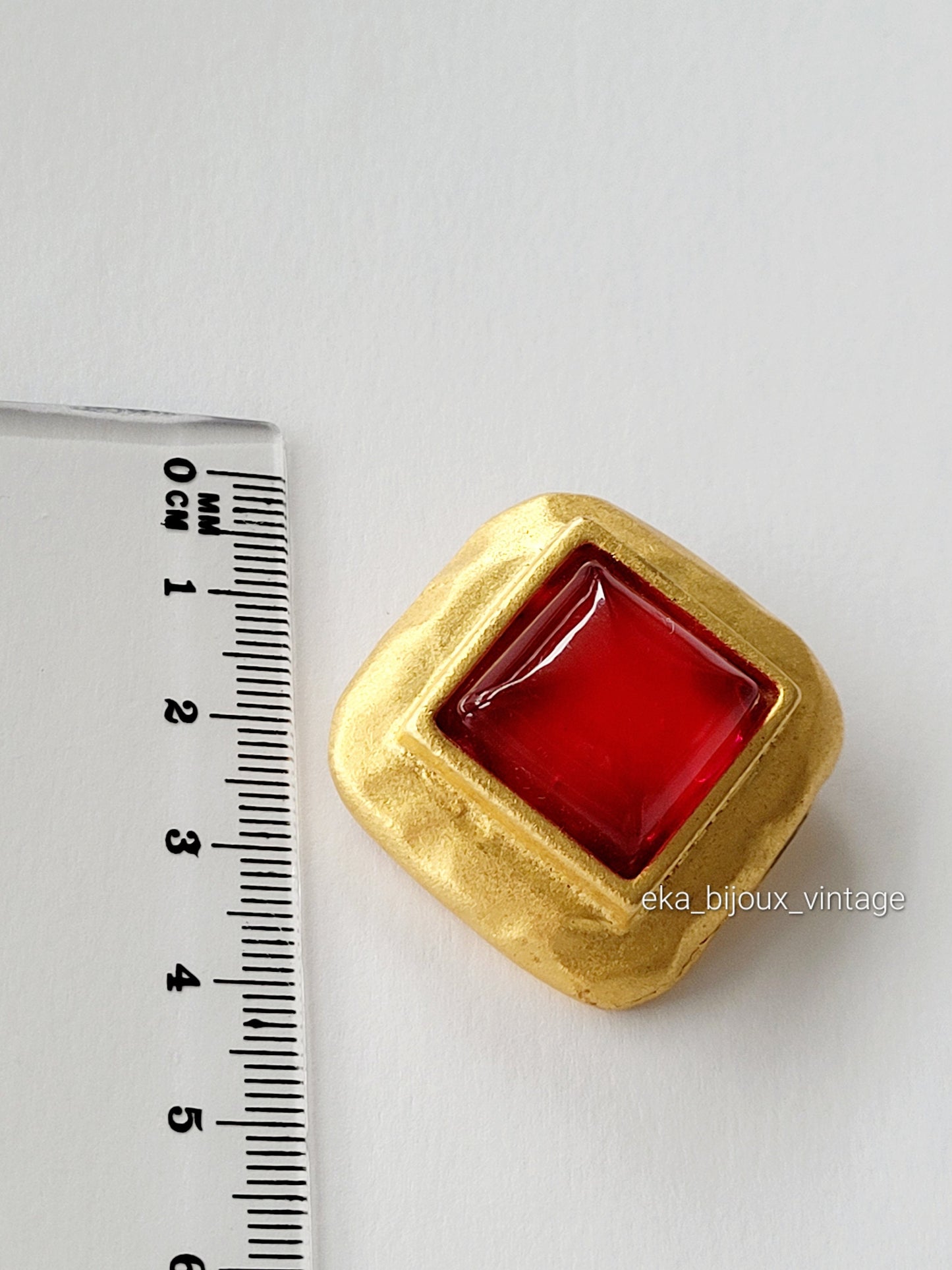 Lancome Paris - Vintage red brooch