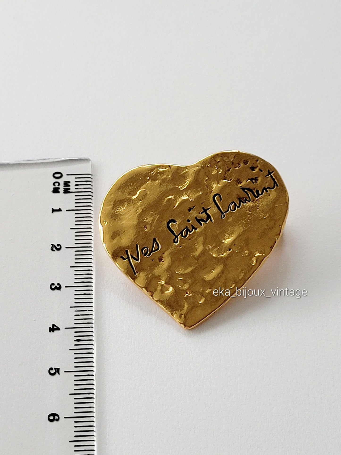 Yves Saint Laurent - Vintage Heart Brooch/Pendant