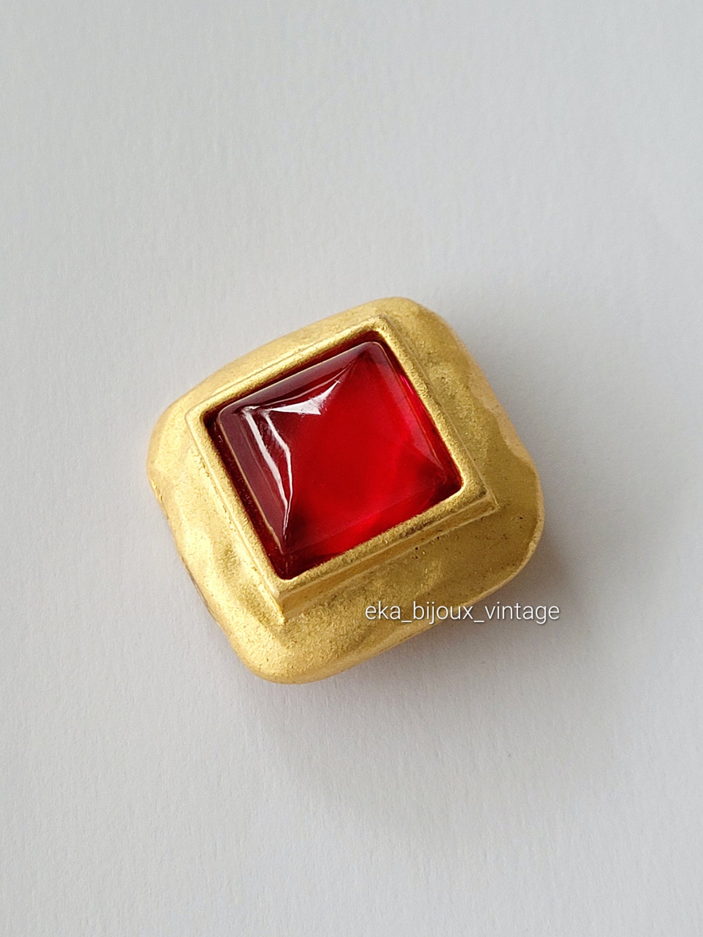 Lancome Paris - Vintage red brooch