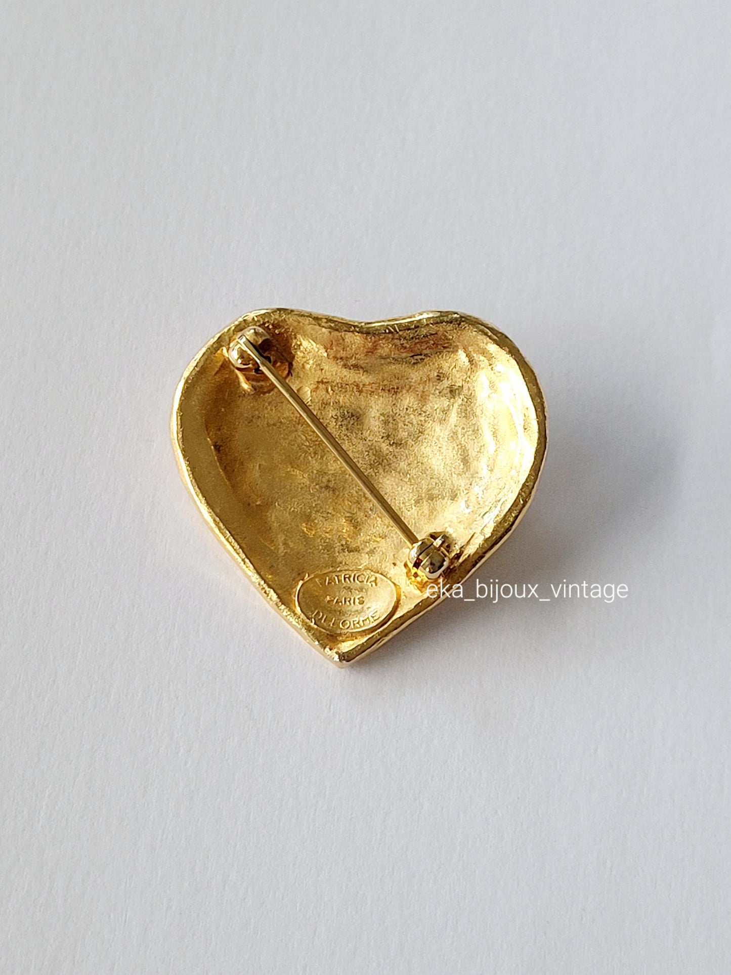 Patricia Delorme - Vintage Heart Brooch