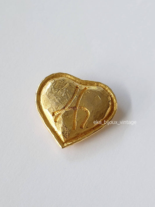 Patricia Delorme - Vintage Heart Brooch