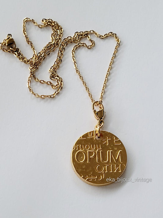 Yves Saint Laurent  - Pendentif ou bijou de sac vintage OPIUM