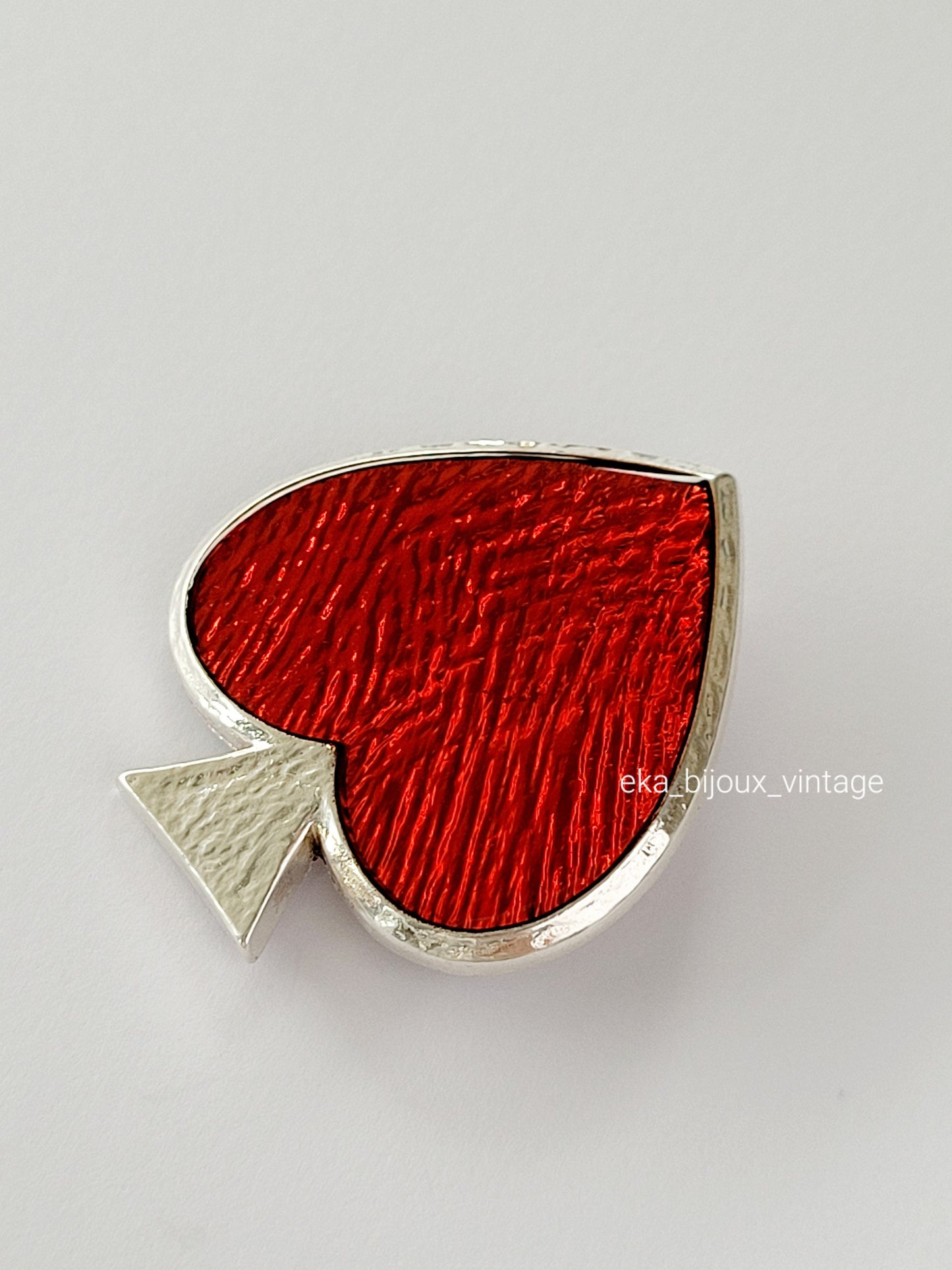 Broche/pendentif vintage Yves Saint Laurent cœur