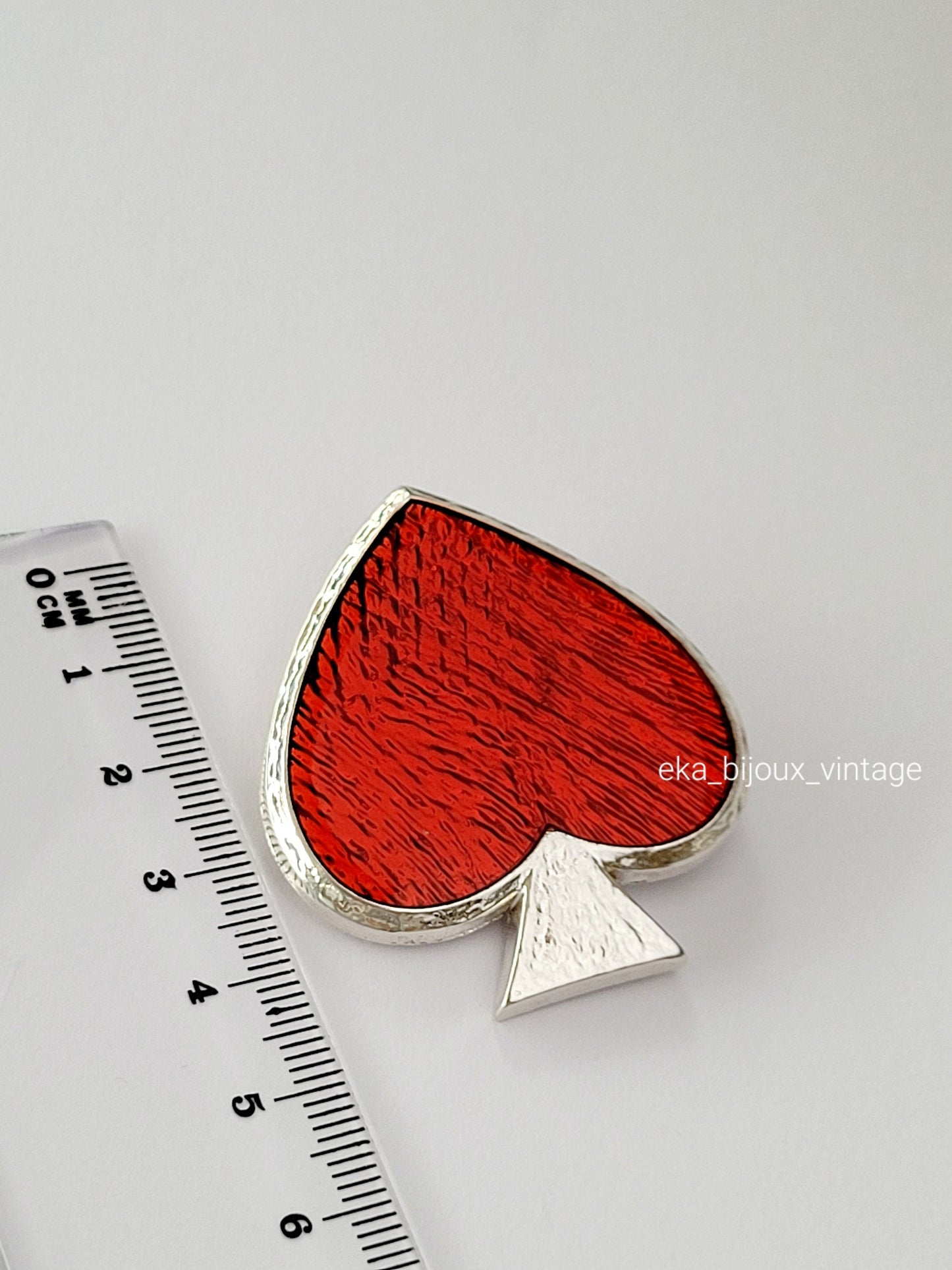 Broche/pendentif vintage Yves Saint Laurent cœur