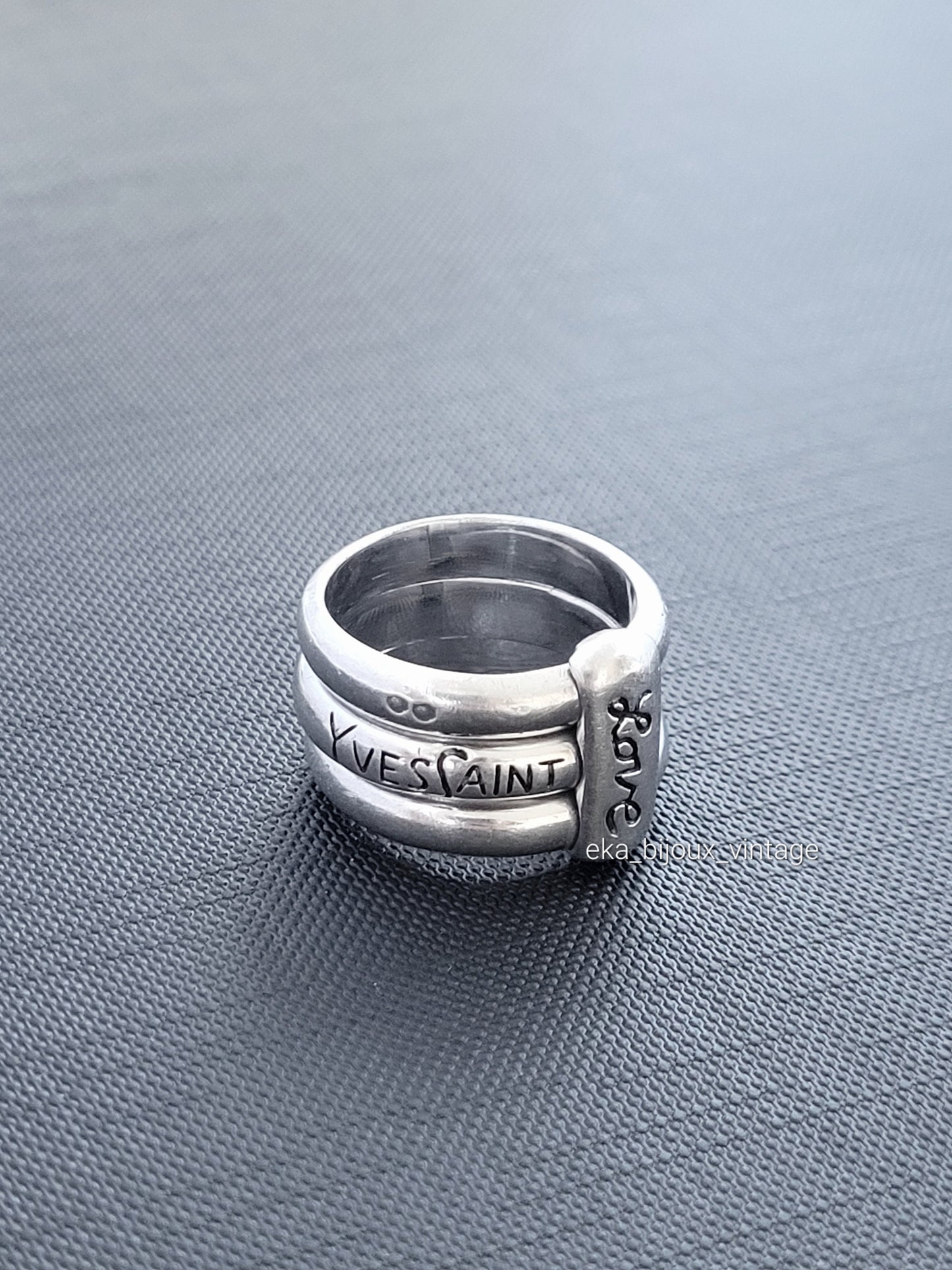 Yves Saint Laurent - Bague vintage en argent Love