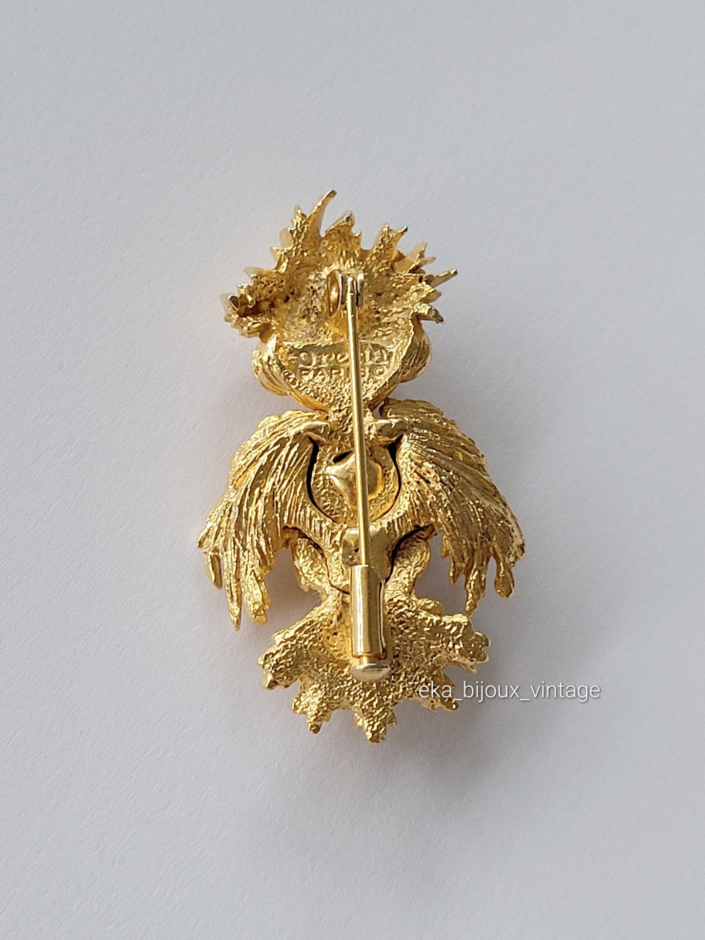 Orena Paris - Broche vintage - Hibou