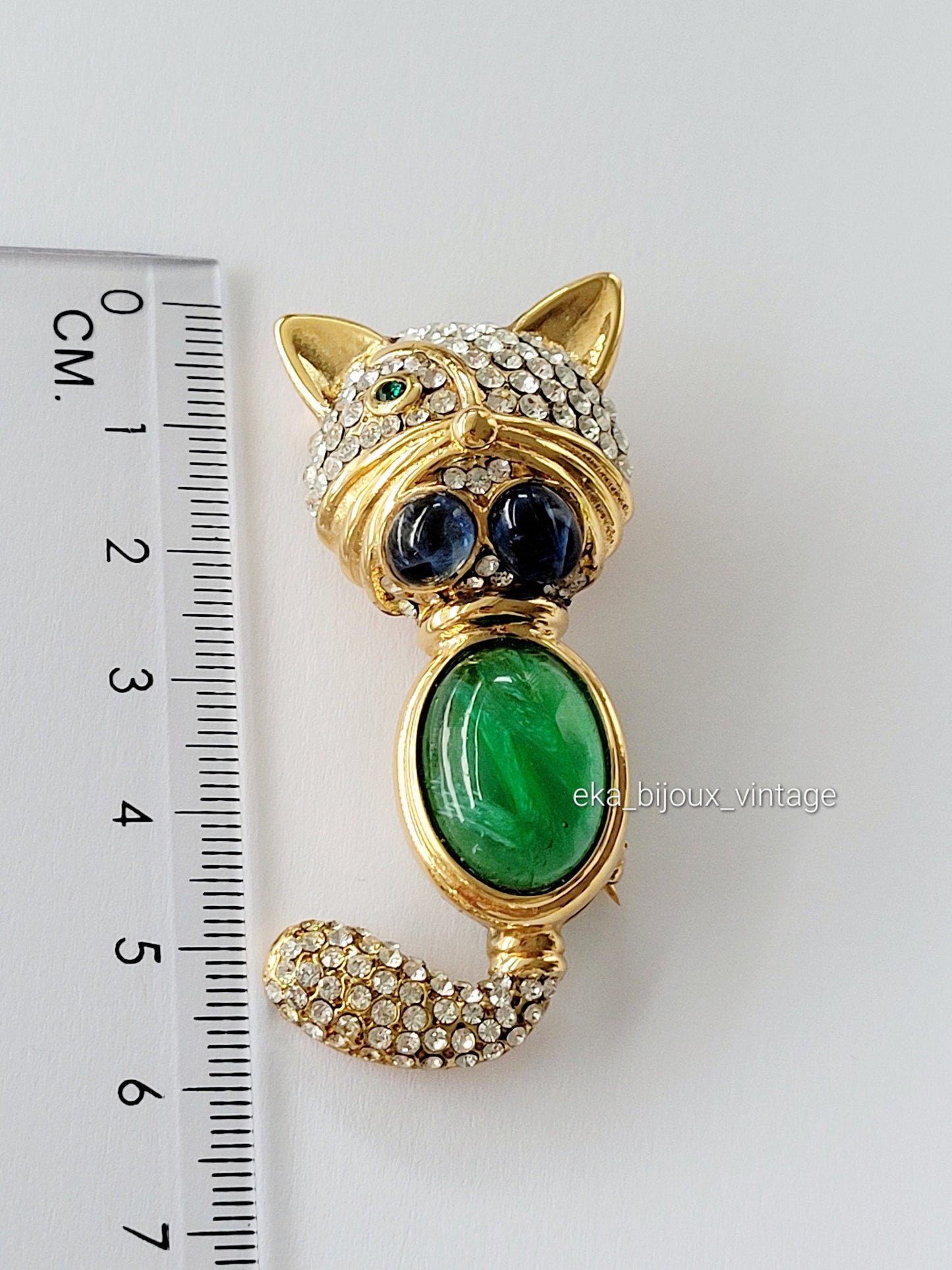 Cascio - Vintage Cat Brooch