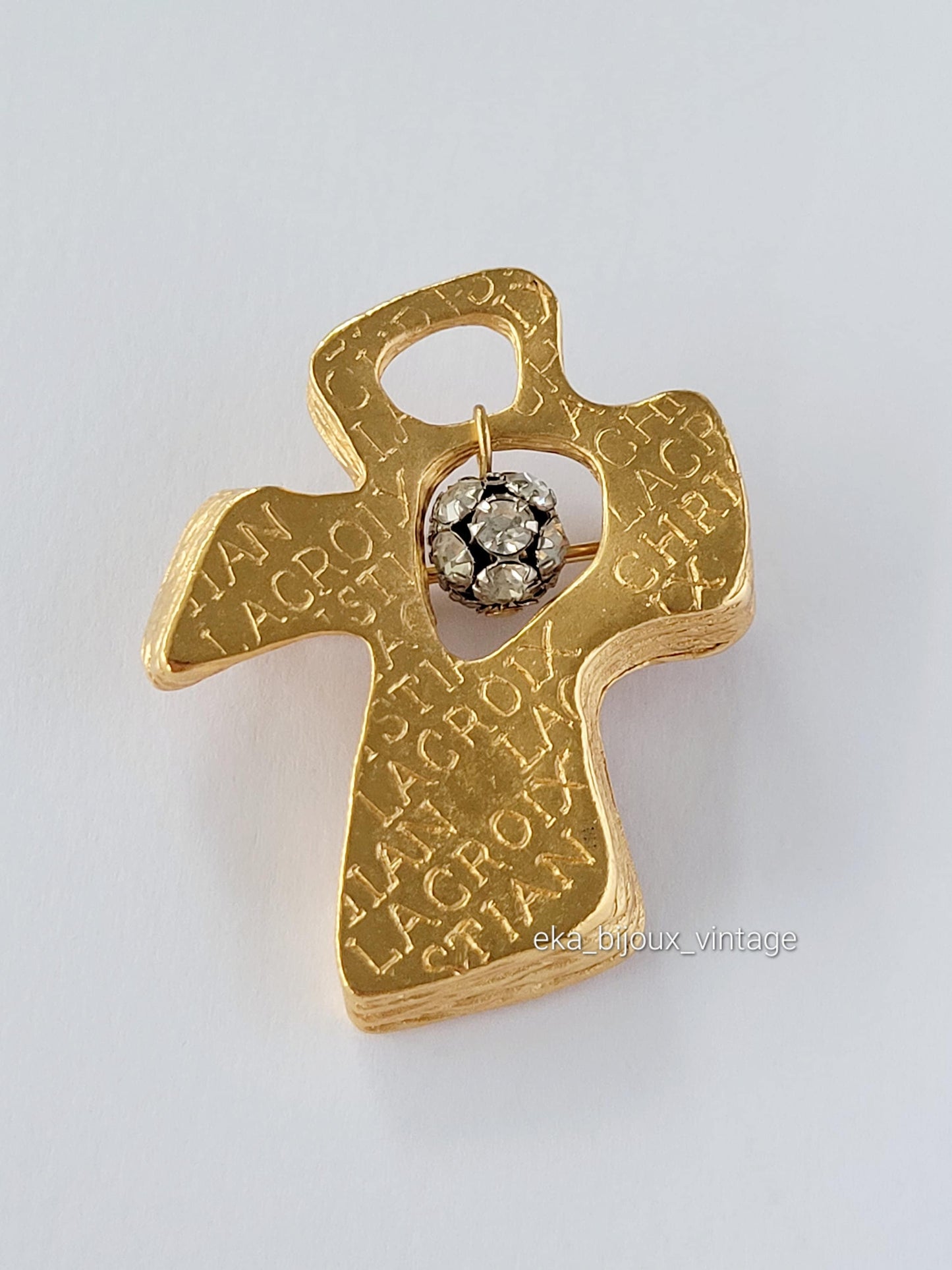 Christian Lacroix - Broche vintage Croix