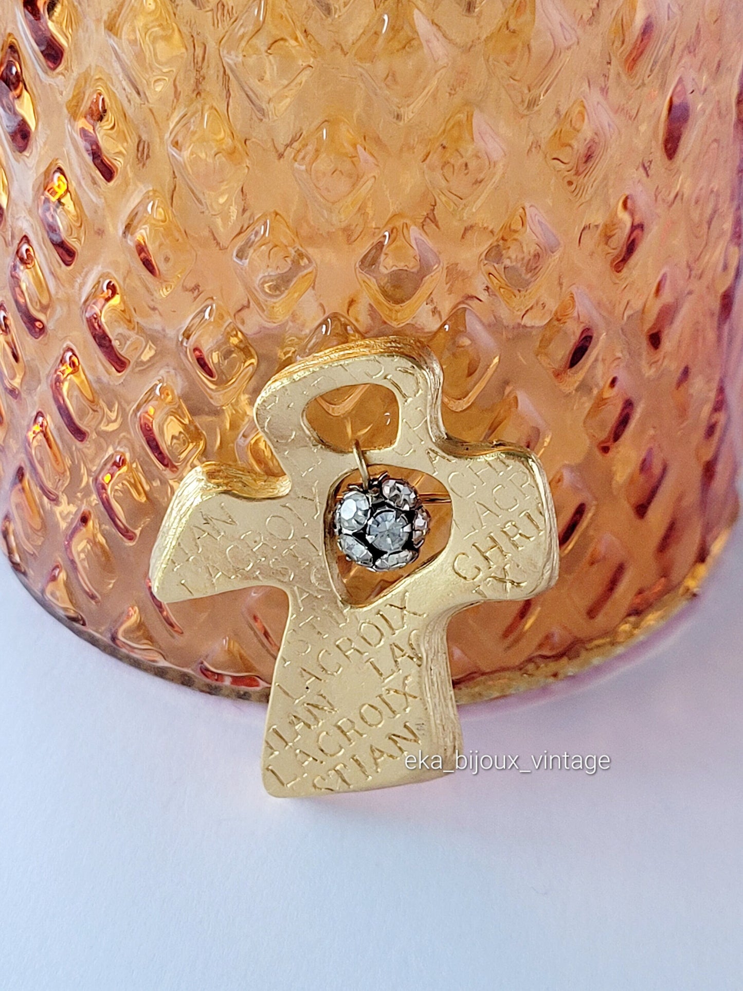 Christian Lacroix - Broche vintage Croix