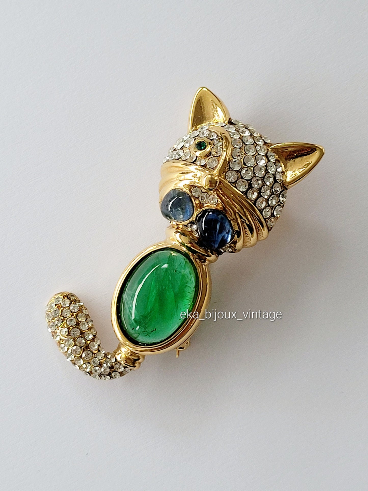 Cascio - Vintage Cat Brooch