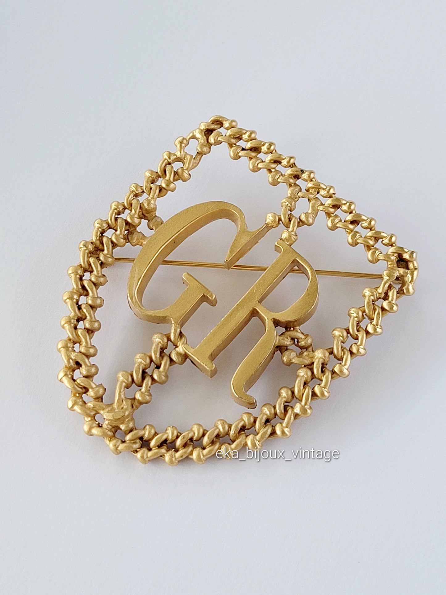 Georges Rech - Large vintage GR brooch