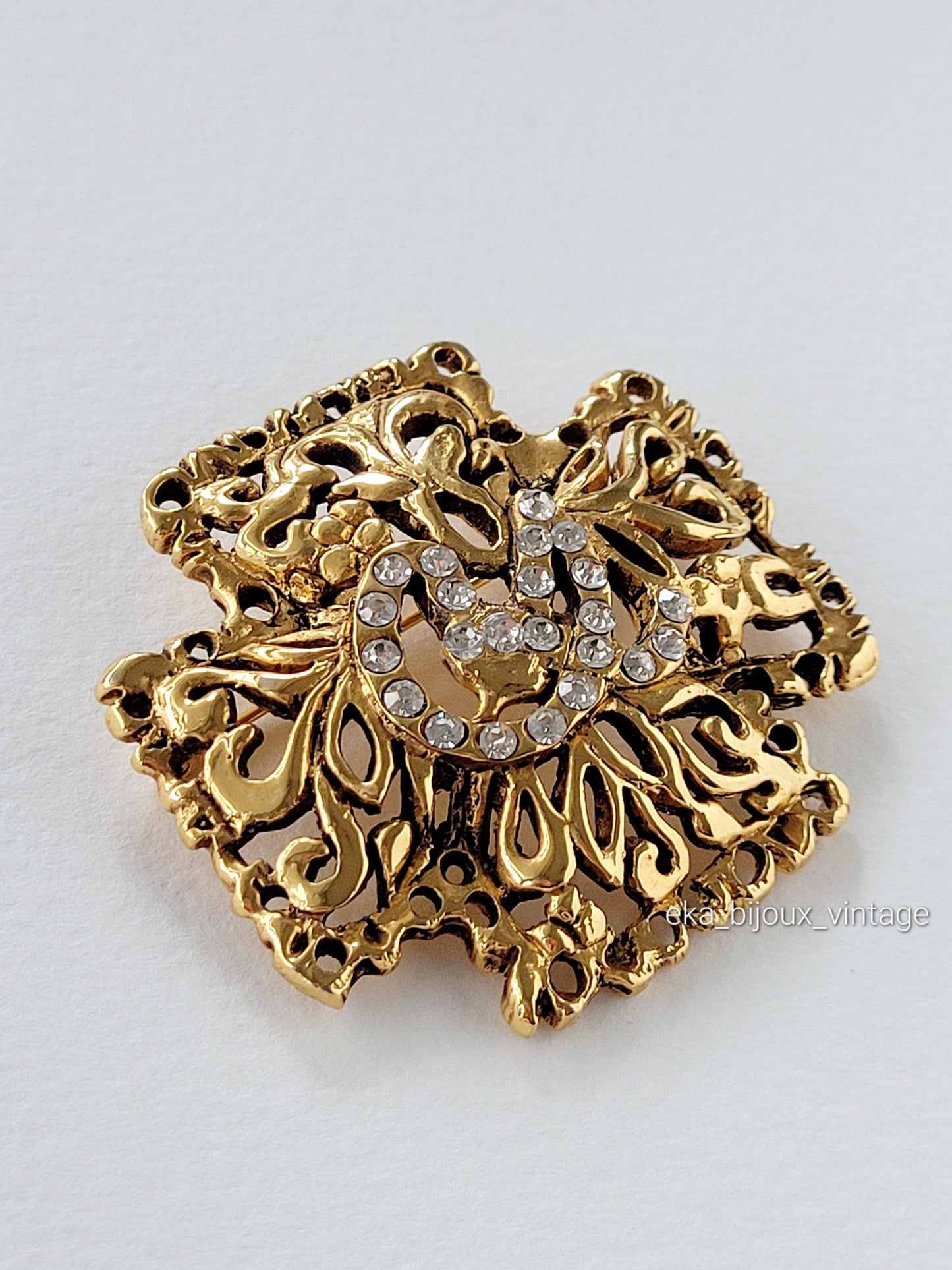 Christian Lacroix - Broche vintage Croix CL