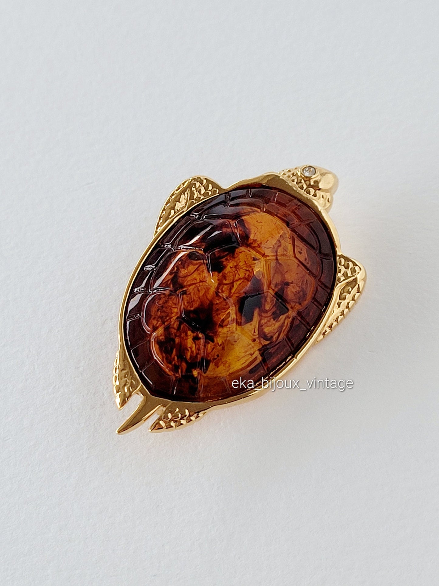 Broche vintage - Tortue