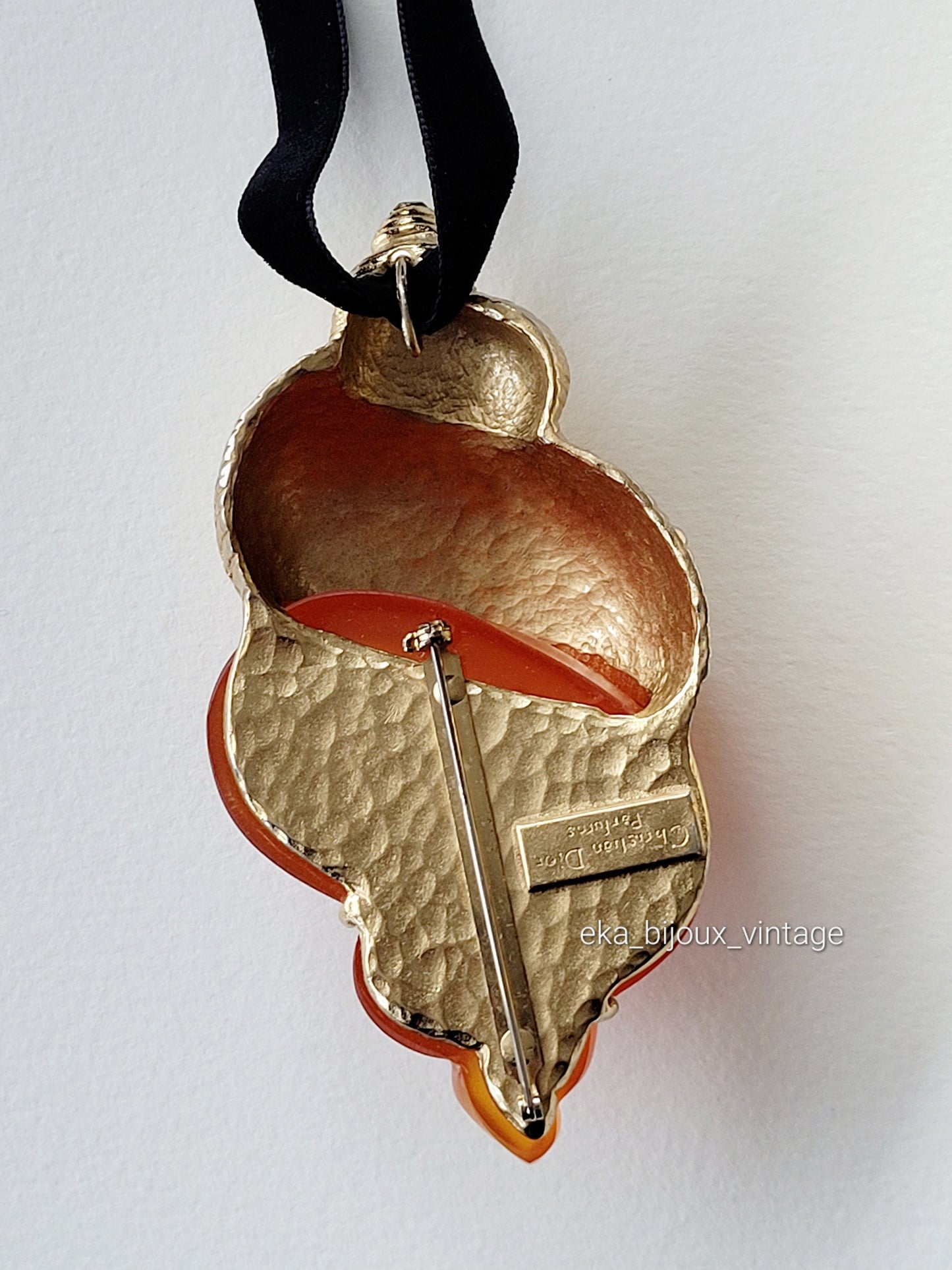 Grande broche/pendentif vintage Christian DIOR