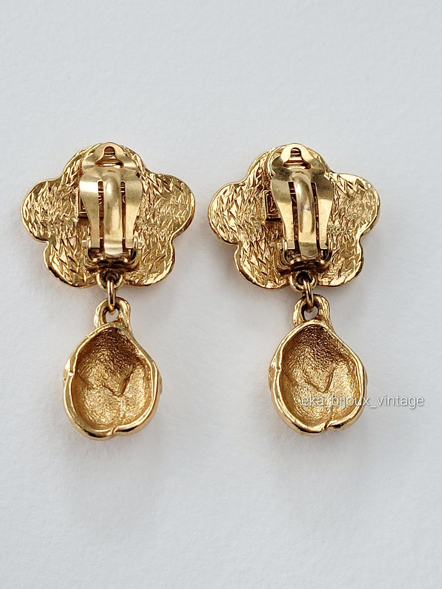 Kenzo - Boucles d'oreilles vintage Fleur