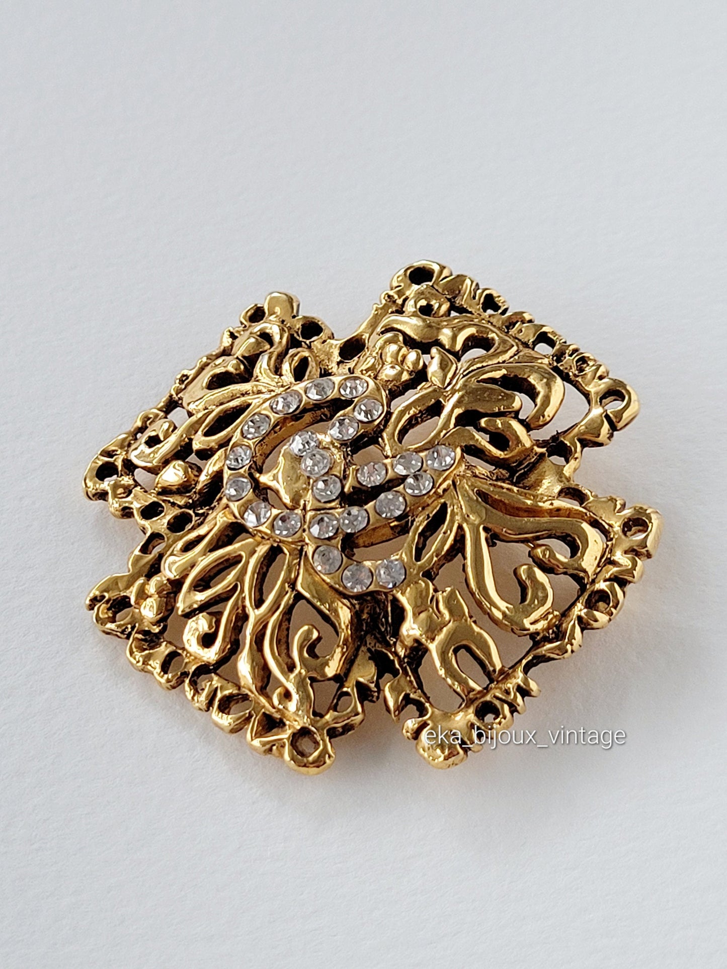 Christian Lacroix - Broche vintage Croix CL