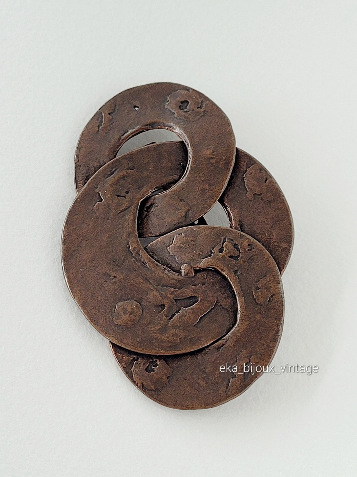 Ton Pascal - Vintage copper metal brooch