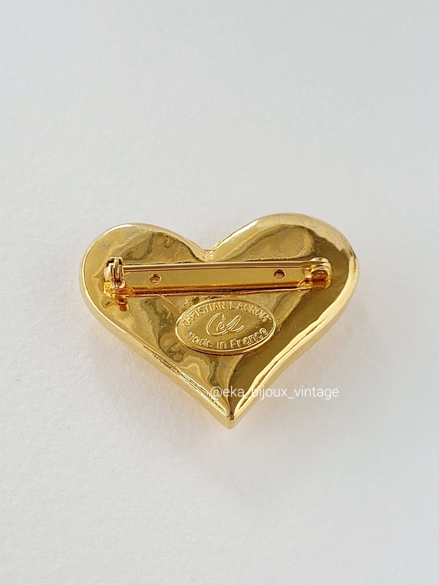 Christian Lacroix - Vintage heart brooch