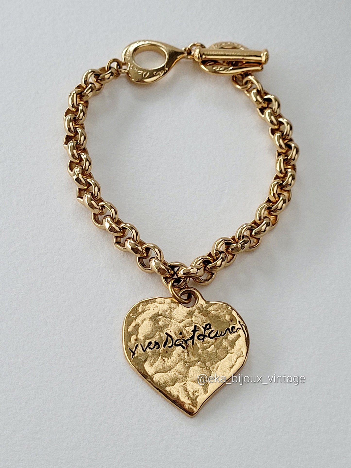 Yves Saint Laurent - Bracelet vintage Cœur Love