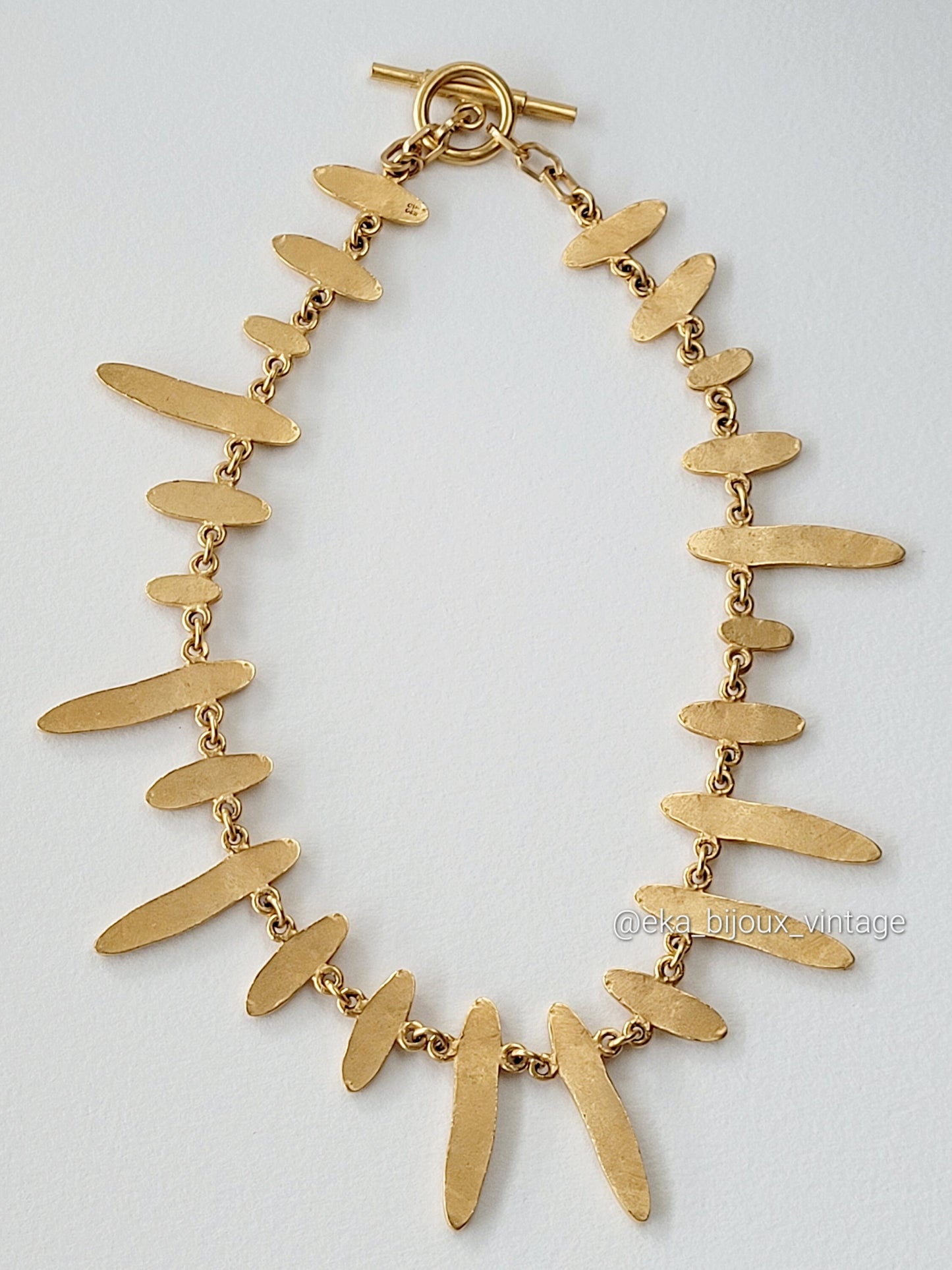 Biche de Bere - Vintage golden necklace