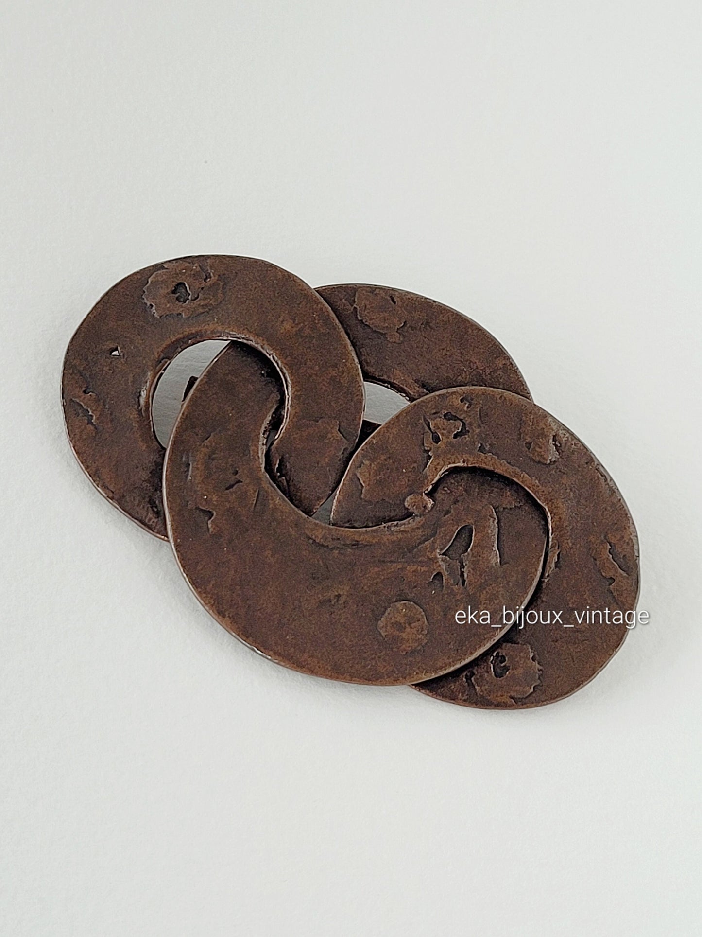 Ton Pascal - Vintage copper metal brooch