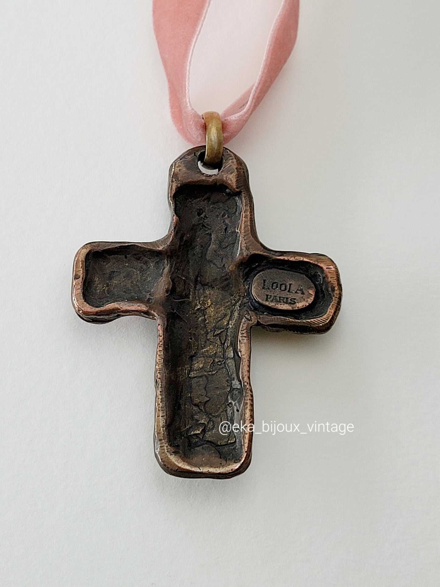 Loola Paris - Pendentif/Collier vintage Croix