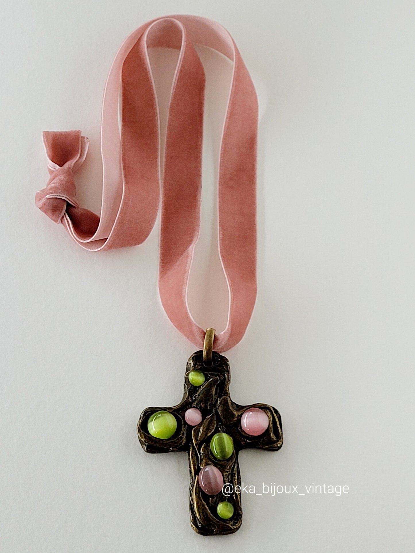 Loola Paris - Pendentif/Collier vintage Croix