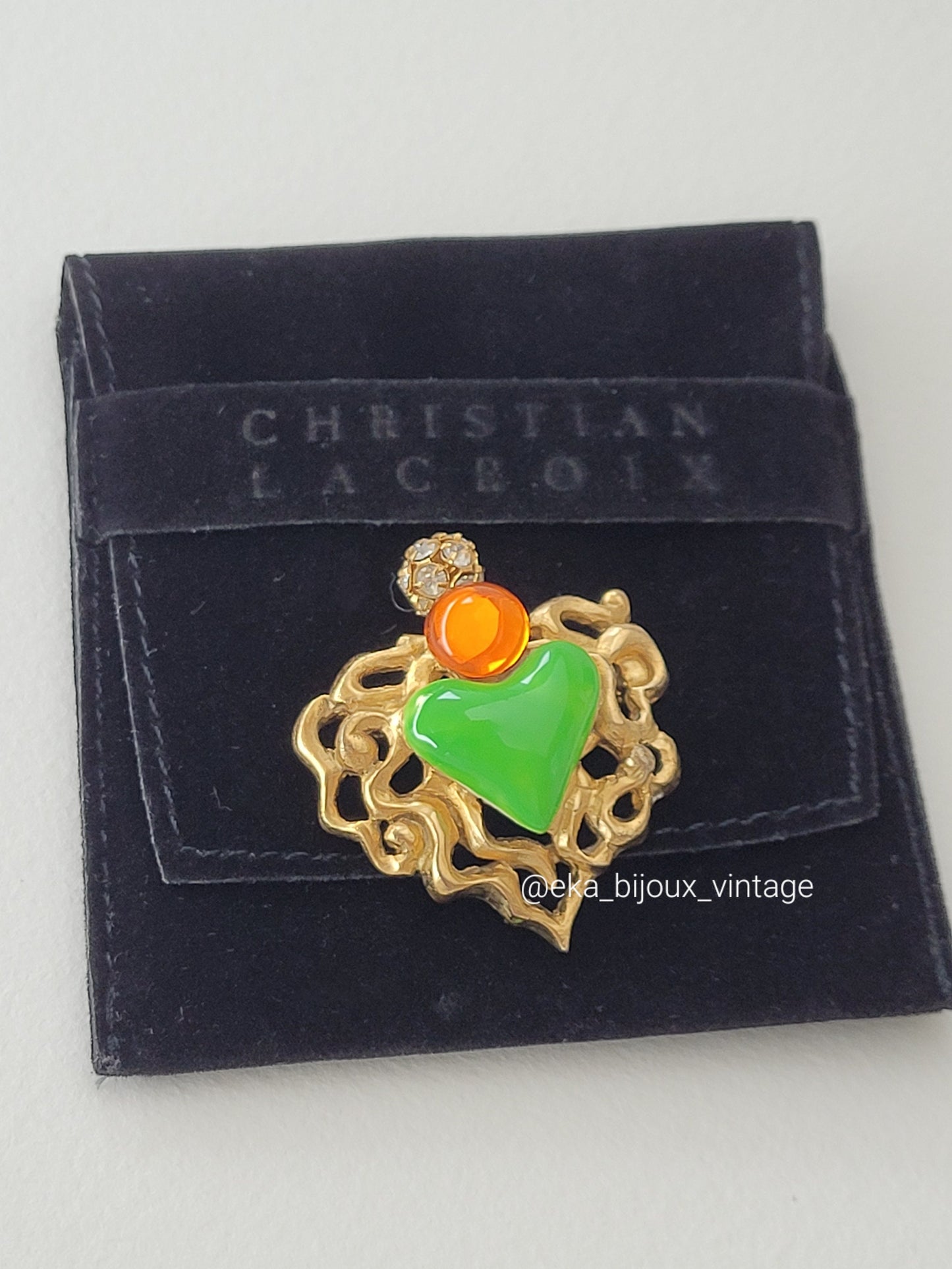 Christian Lacroix Magnifique grande broche vintage