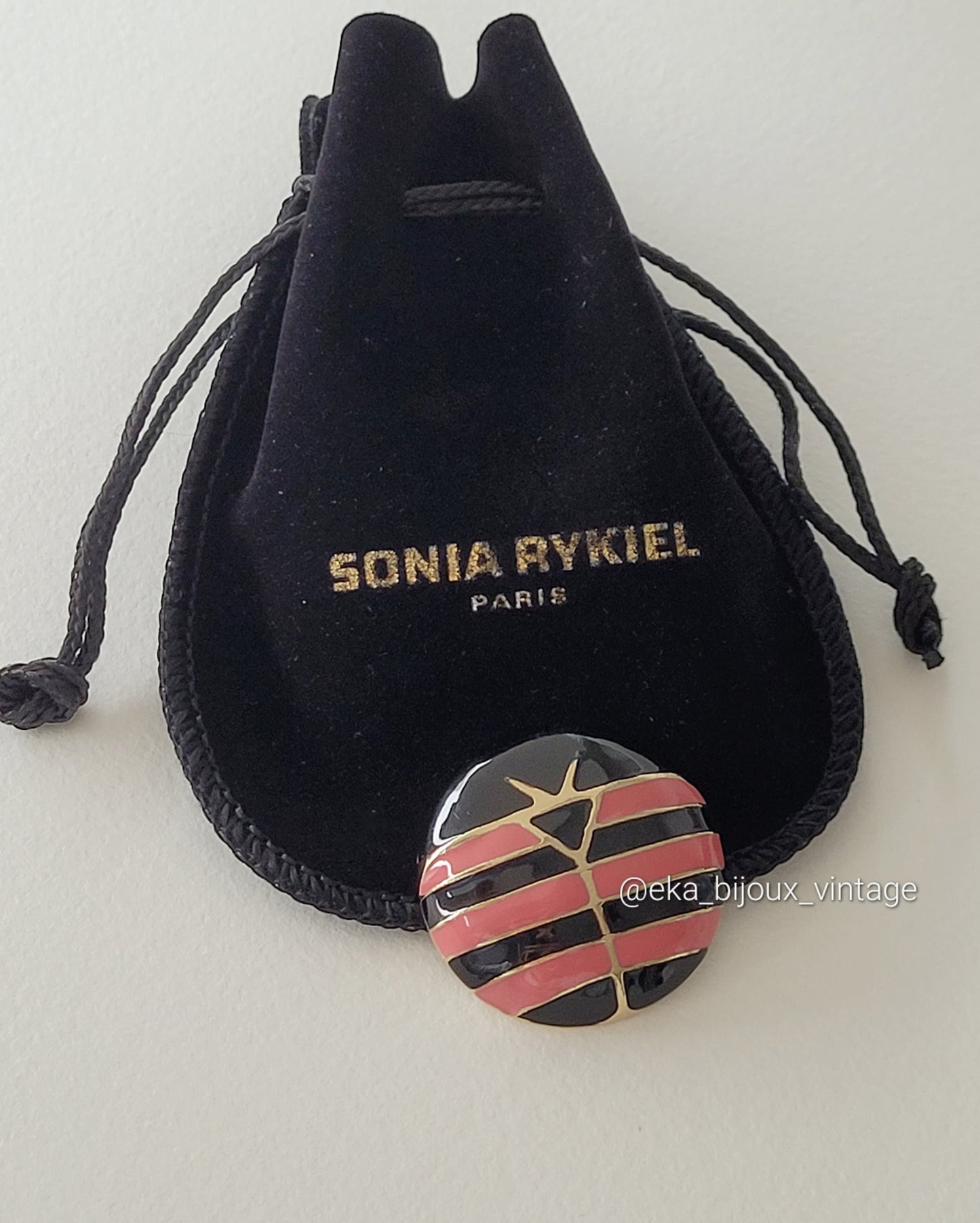 Sonia Rykiel - 瓢虫形状的复古胸针